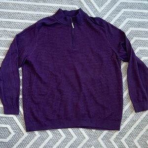 Tommy Bahama Seaport half zip sweater EUC